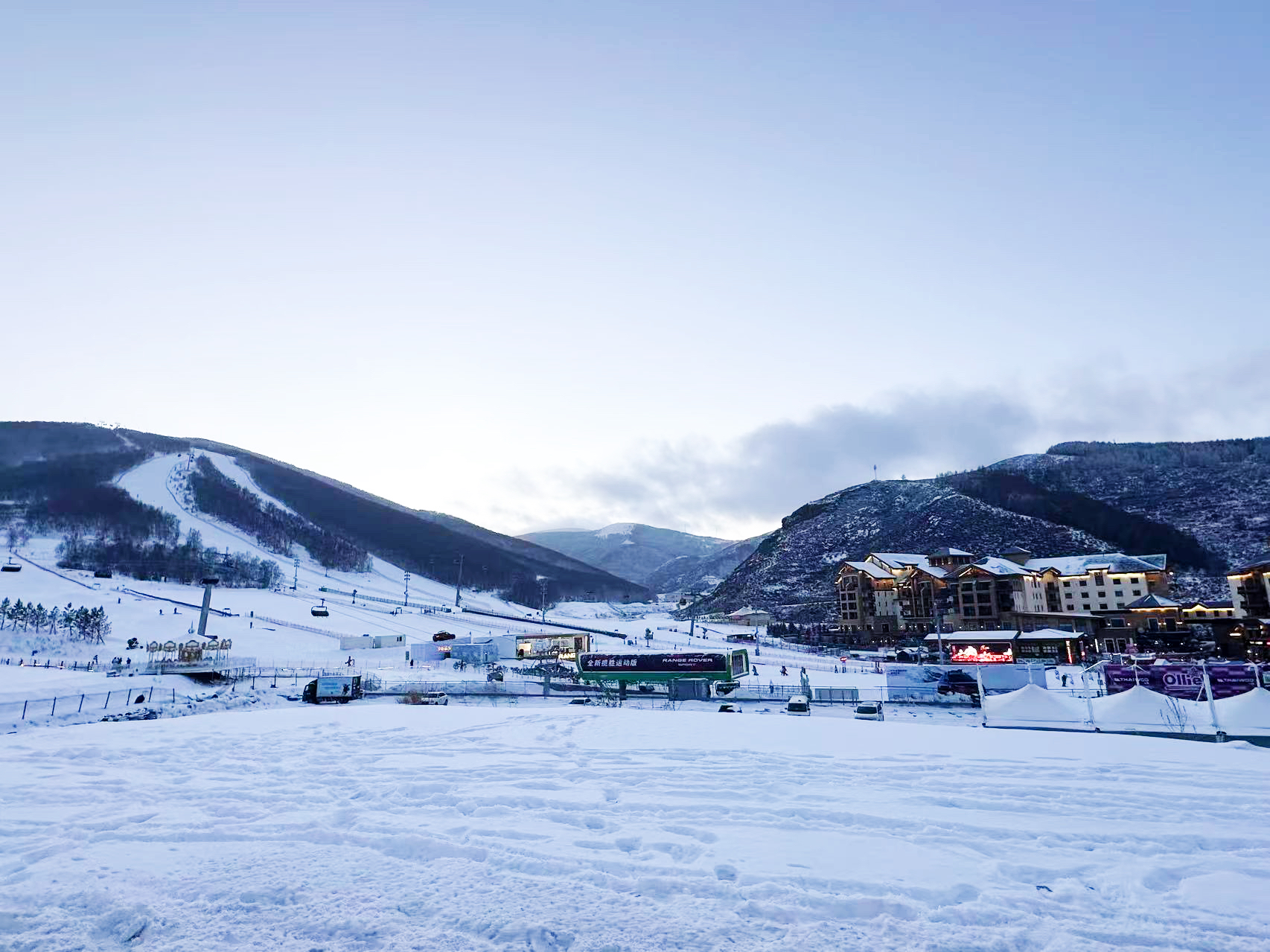 河北张家口某滑雪场。受访者供图