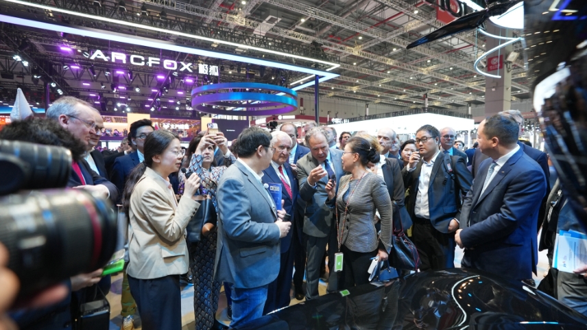 2025上海车展现场。人民网记者 王天乐摄