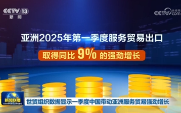 一季度中国带动亚洲服务贸易强劲增长