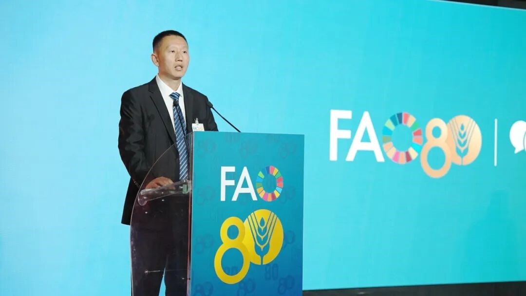 金正大在FAO 80周庆典期间发布向全球共享生物基包膜缓控释肥技术规划。（受访者供图）