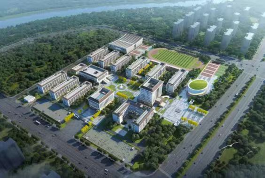 砀山中学新校区示意图。