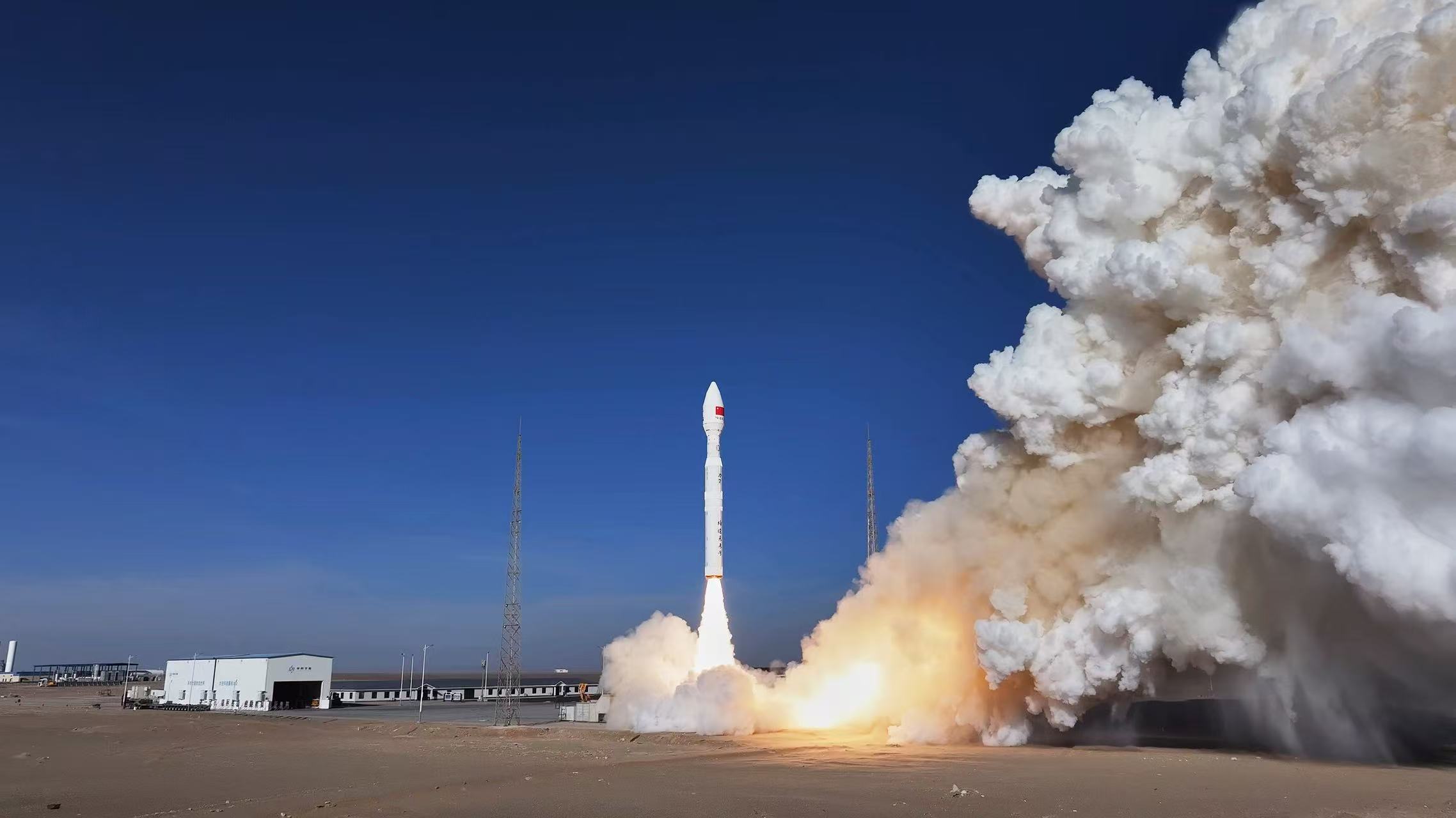 力箭一号遥十一运载火箭发射。中科宇航供图