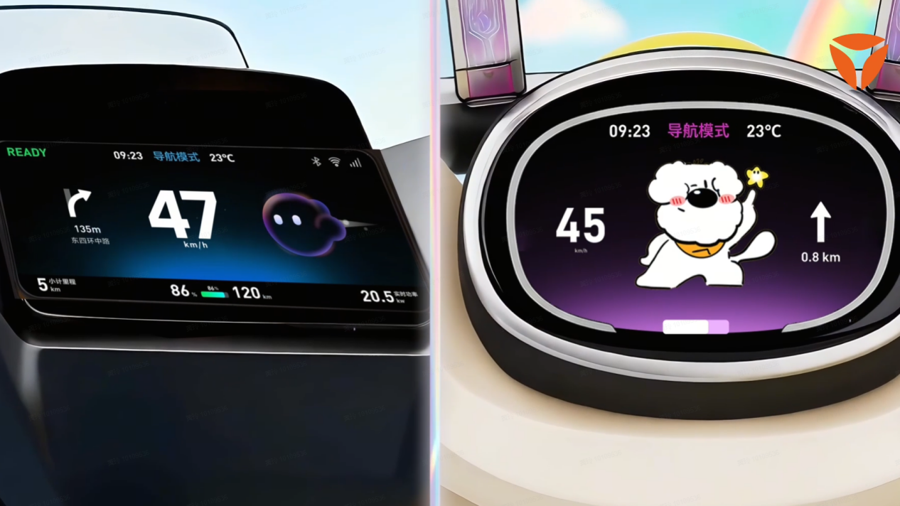 全新亮相的出行智能体IP矩阵“小迪祥云”与“迪旺旺”。(受访者供图)