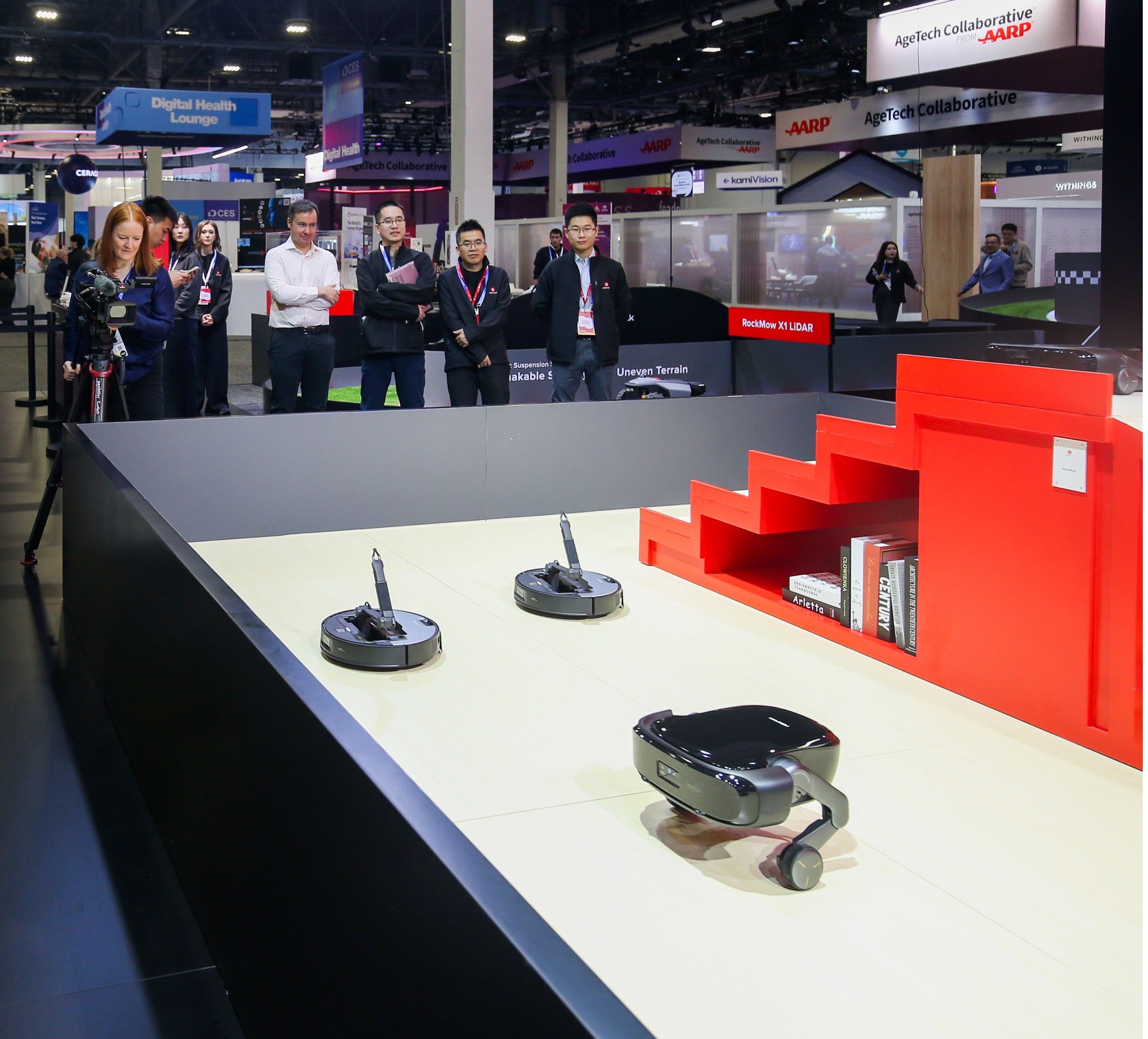 石头科技展台。（受访者供图）