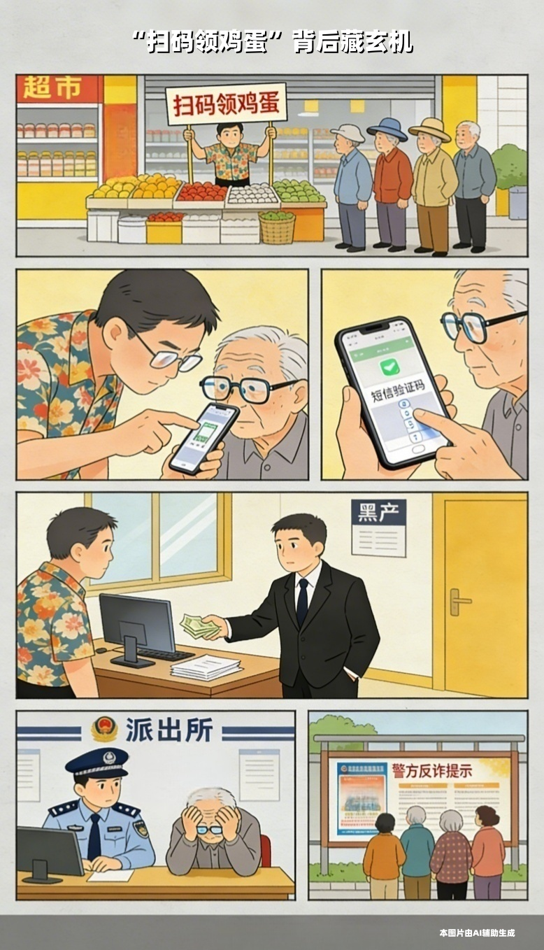 漫说反诈｜“扫码领礼品”警惕验证码被骗取