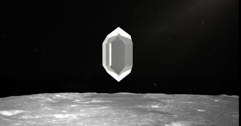 镁嫦娥石理想晶体图。受访者供图