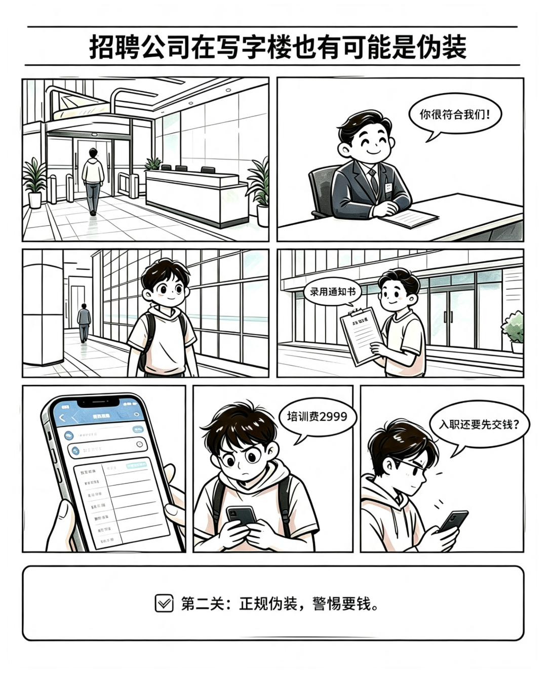 漫说反诈｜应届生求职警惕虚假高薪招聘 【2】