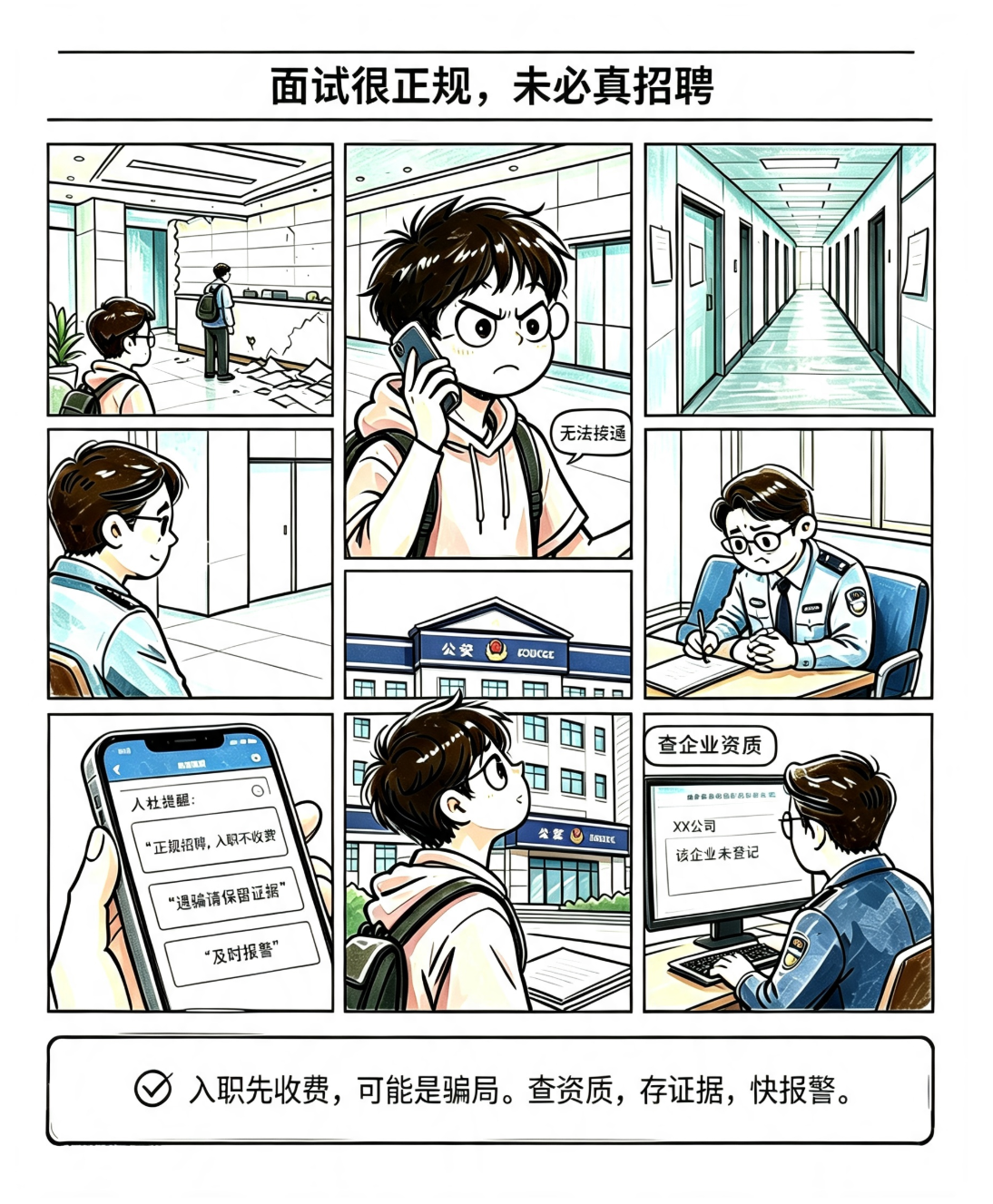漫说反诈｜应届生求职警惕虚假高薪招聘 【4】