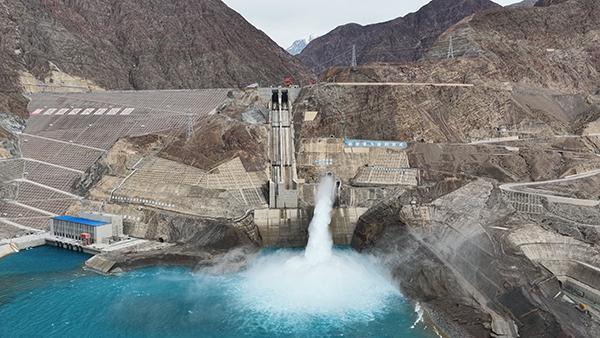 大石峡水利枢纽工程。受访者供图